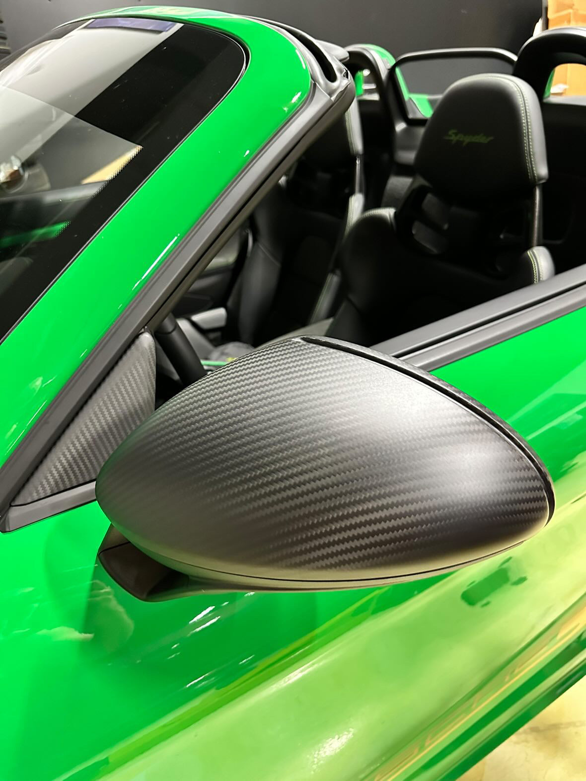 Porsche Carbon Fiber Rearview Mirror
