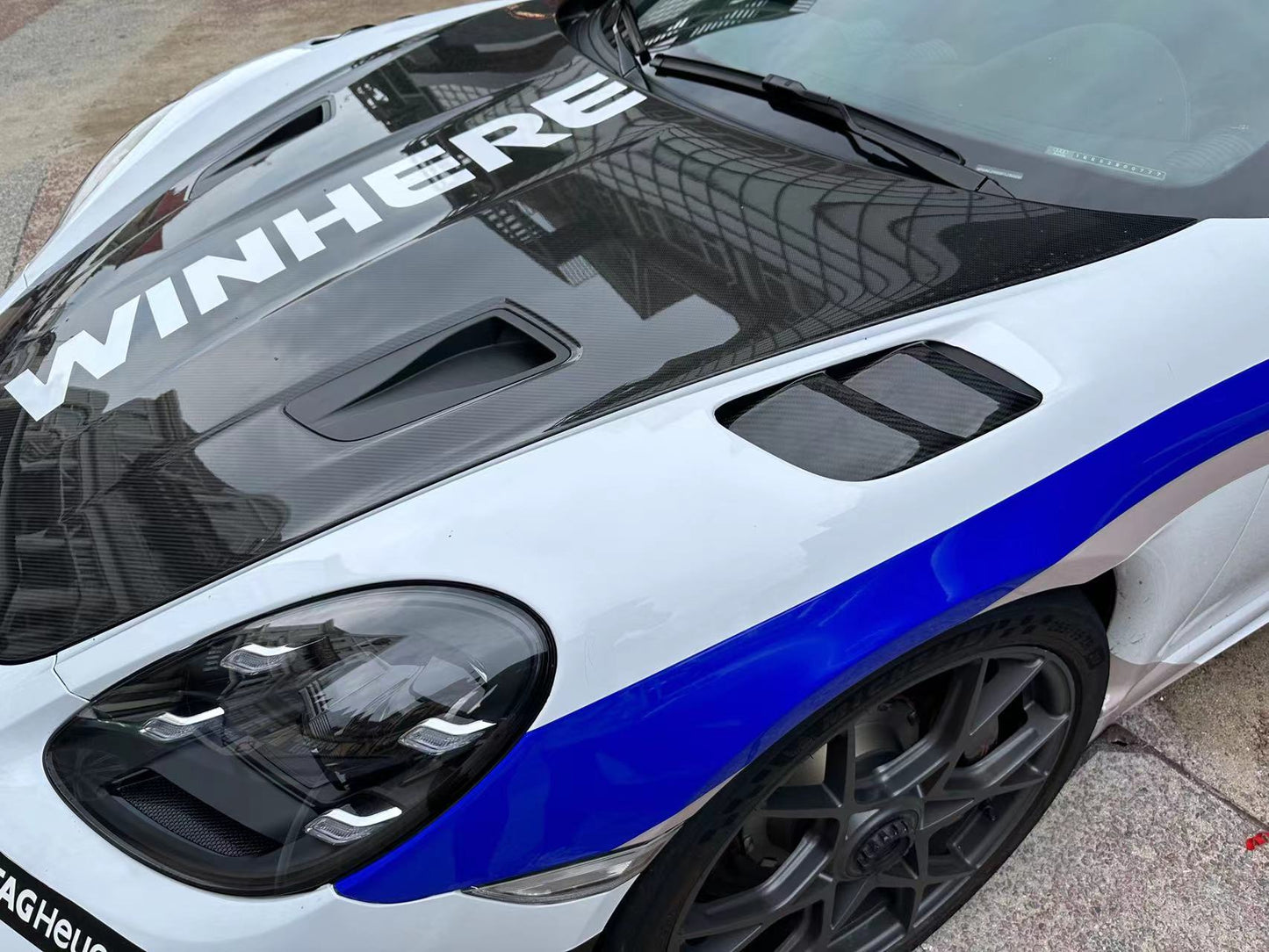 Porsche GT4RS、Spyder RS Carbon Fiber Fender Air Outlet