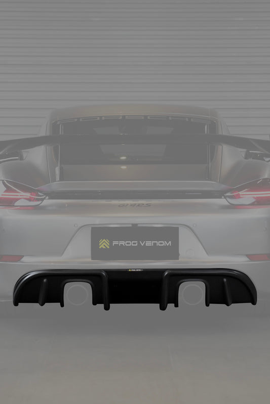 Porsche 718 GT4、GT4RS Carbon Fiber Rear Diffuser