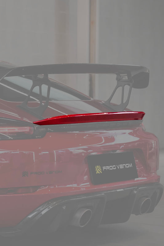 Porsche 718 Cayman GT4 Style Carbon Fiber Duck Wing