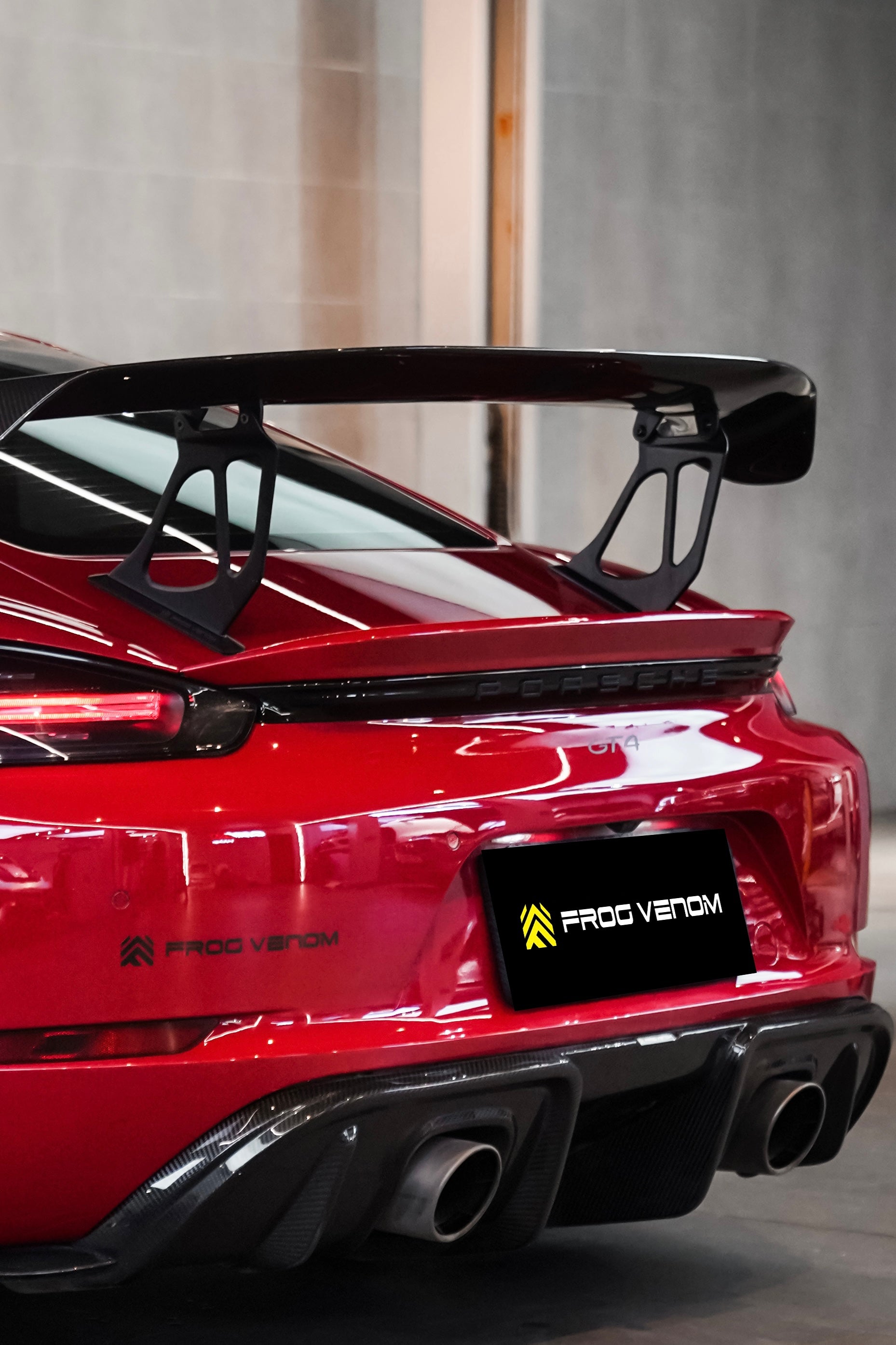 Porsche 718 Cayman GT4 Style Carbon Fiber Duck Wing – frogvenom