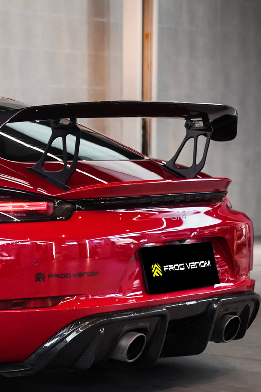 Porsche 718 Cayman GT4 Style Carbon Fiber Duck Wing