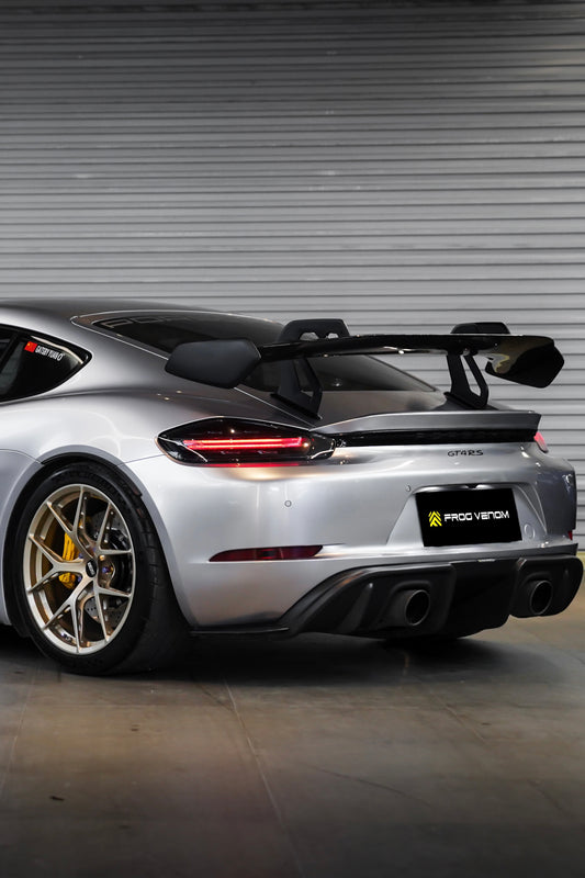 Porsche GT4RS Style Carbon Fiber Rear Spoiler