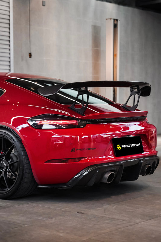 Porsche 718 Cayman GT4 Carbon Fiber Rear Spoiler