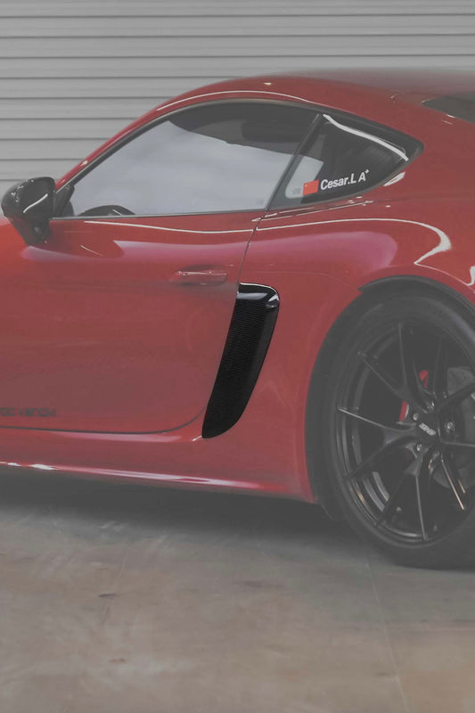 Porsche GT4RS Style Carbon Fiber Side Air Inlet Cover