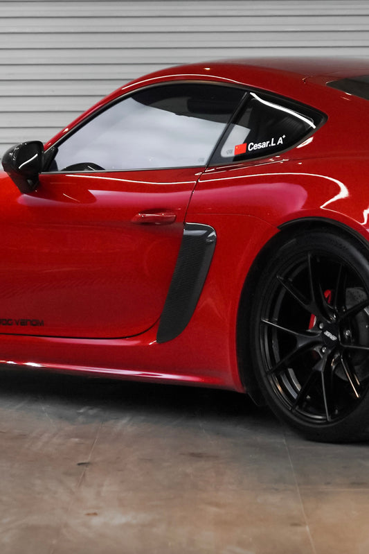 Porsche GT4RS Style Carbon Fiber Side Air Inlet Cover