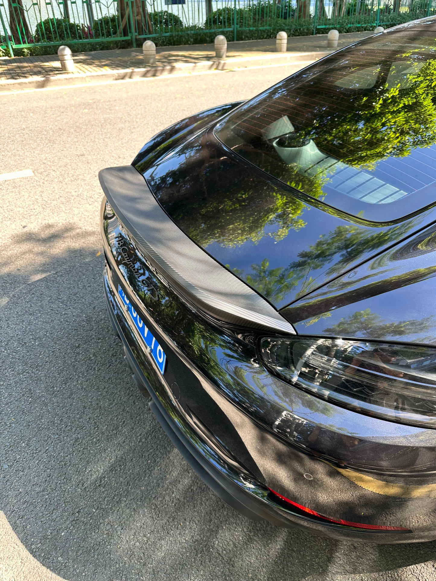 Porsche 718 Cayman GT4 Style Carbon Fiber Duck Wing