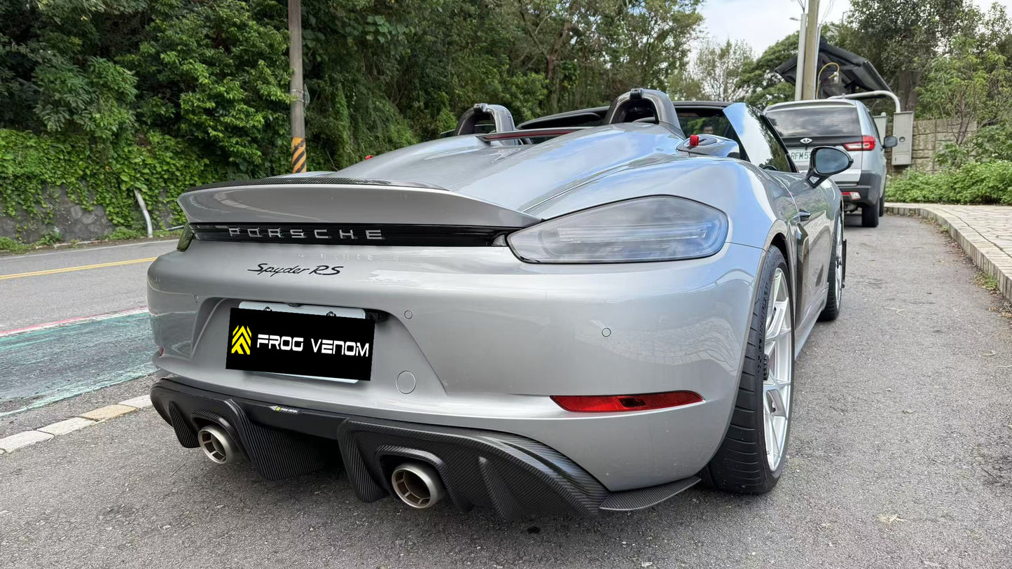 Porsche 718 GT4、GT4RS Carbon Fiber Rear Diffuser