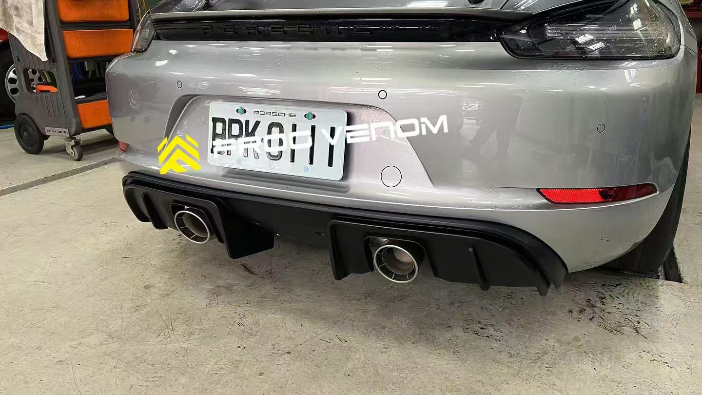 Porsche 718 GT4、GT4RS Carbon Fiber Rear Diffuser