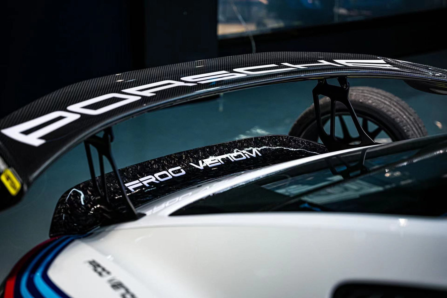 Porsche 718 Cayman GT4 Style Carbon Fiber Duck Wing