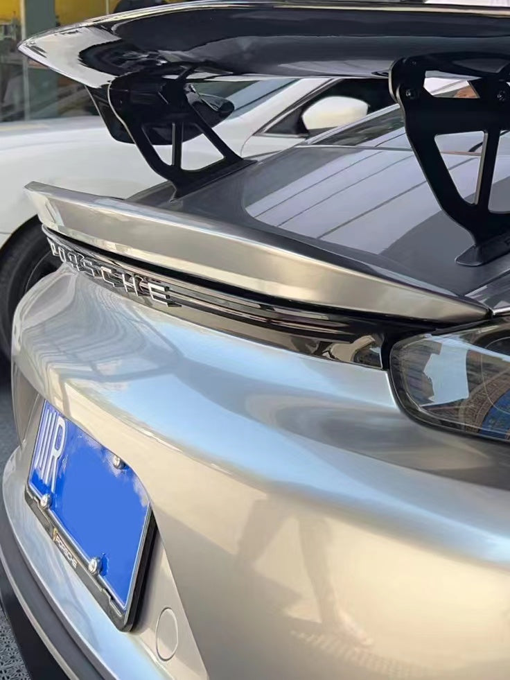 Porsche 718 Cayman GT4 Style Carbon Fiber Duck Wing