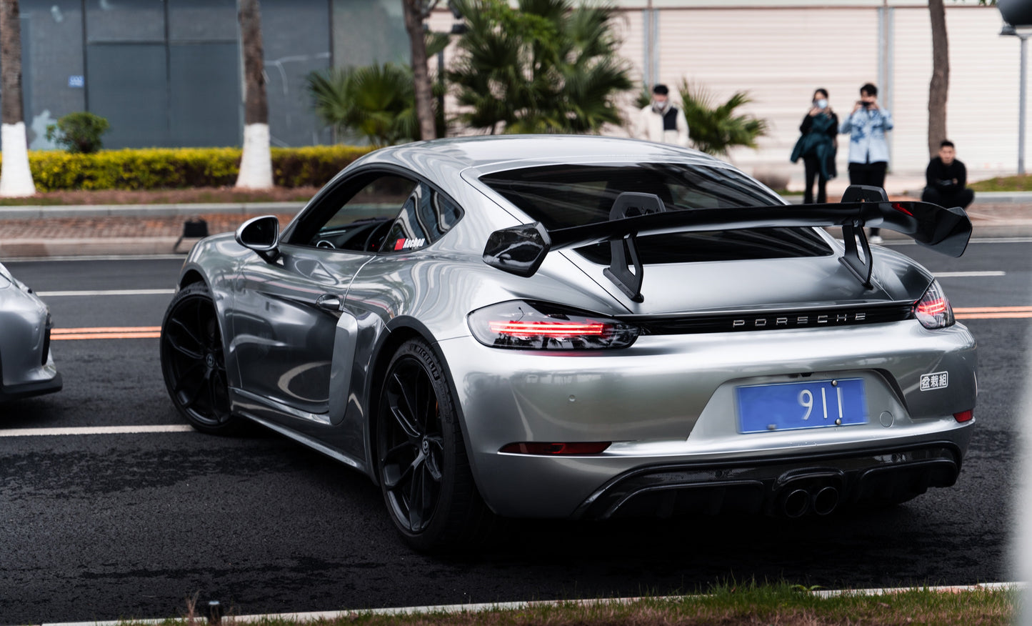 Porsche GT4RS Style Carbon Fiber Rear Spoiler