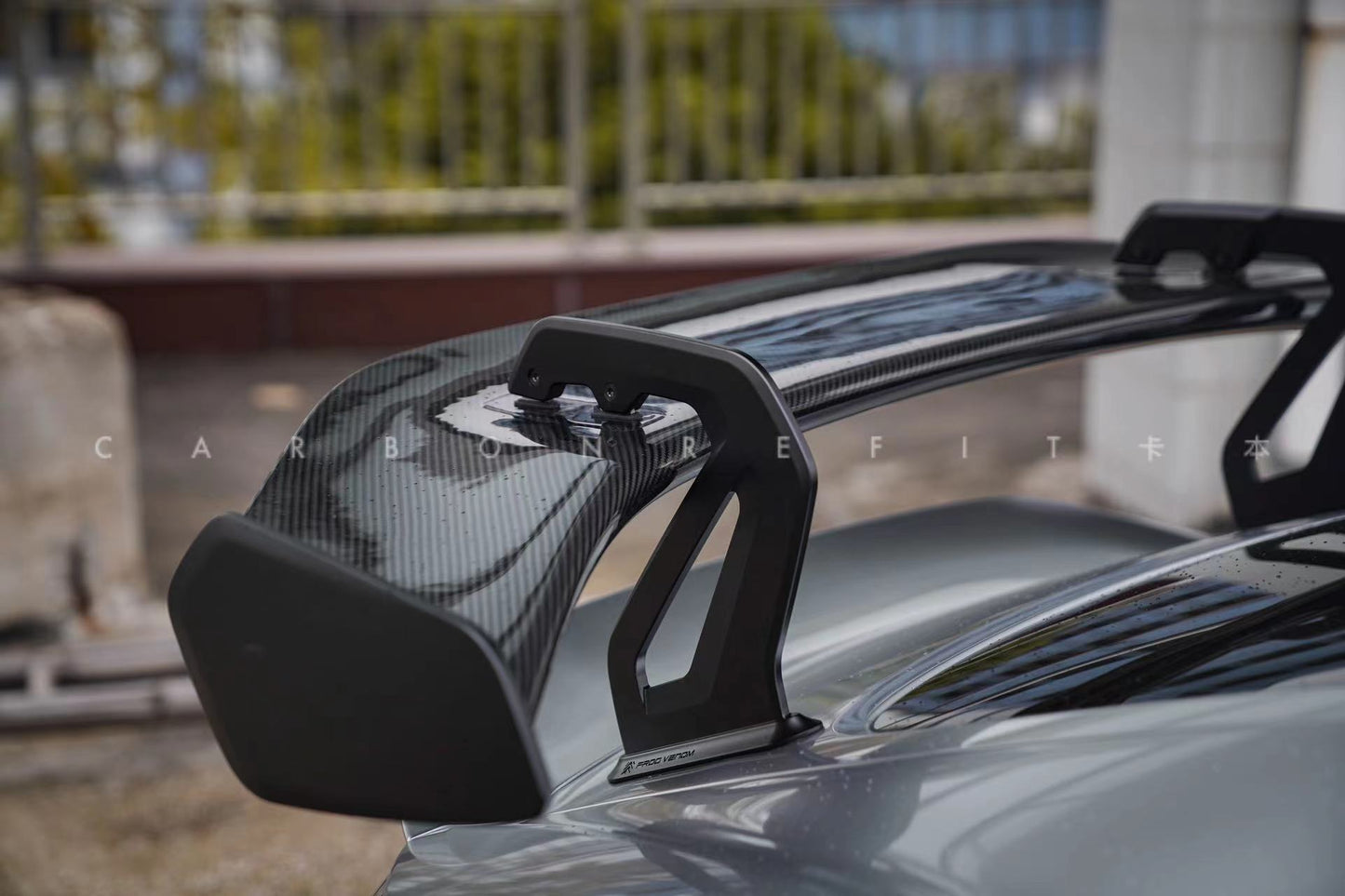 Porsche GT4RS Style Carbon Fiber Rear Spoiler