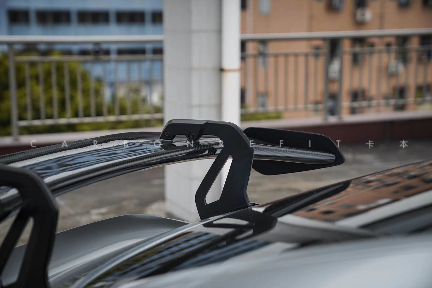 Porsche GT4RS Style Carbon Fiber Rear Spoiler