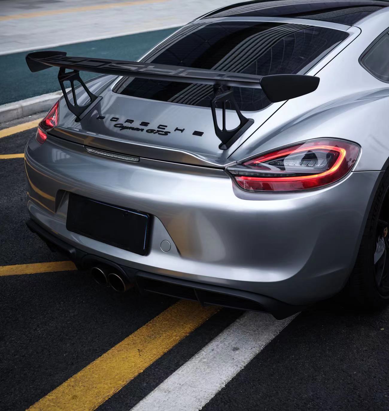 Porsche 981 Cayman GT4 Carbon Fiber Rear Spoiler