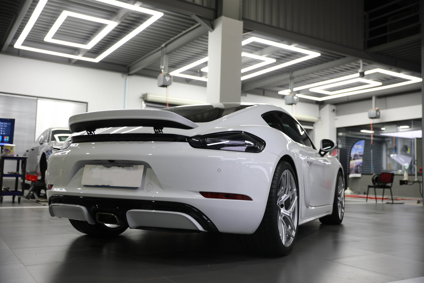Porsche 718 Cayman GT4 Style Carbon Fiber Duck Wing