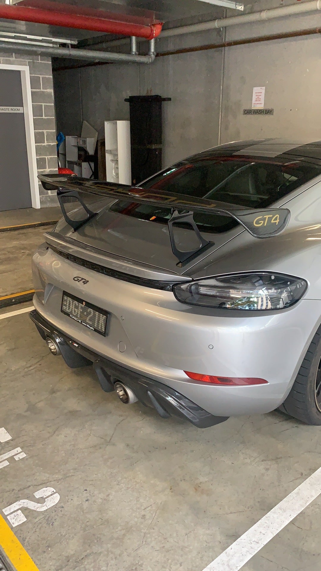 Porsche 981 & 718 Cayman GT4 Wing Risers