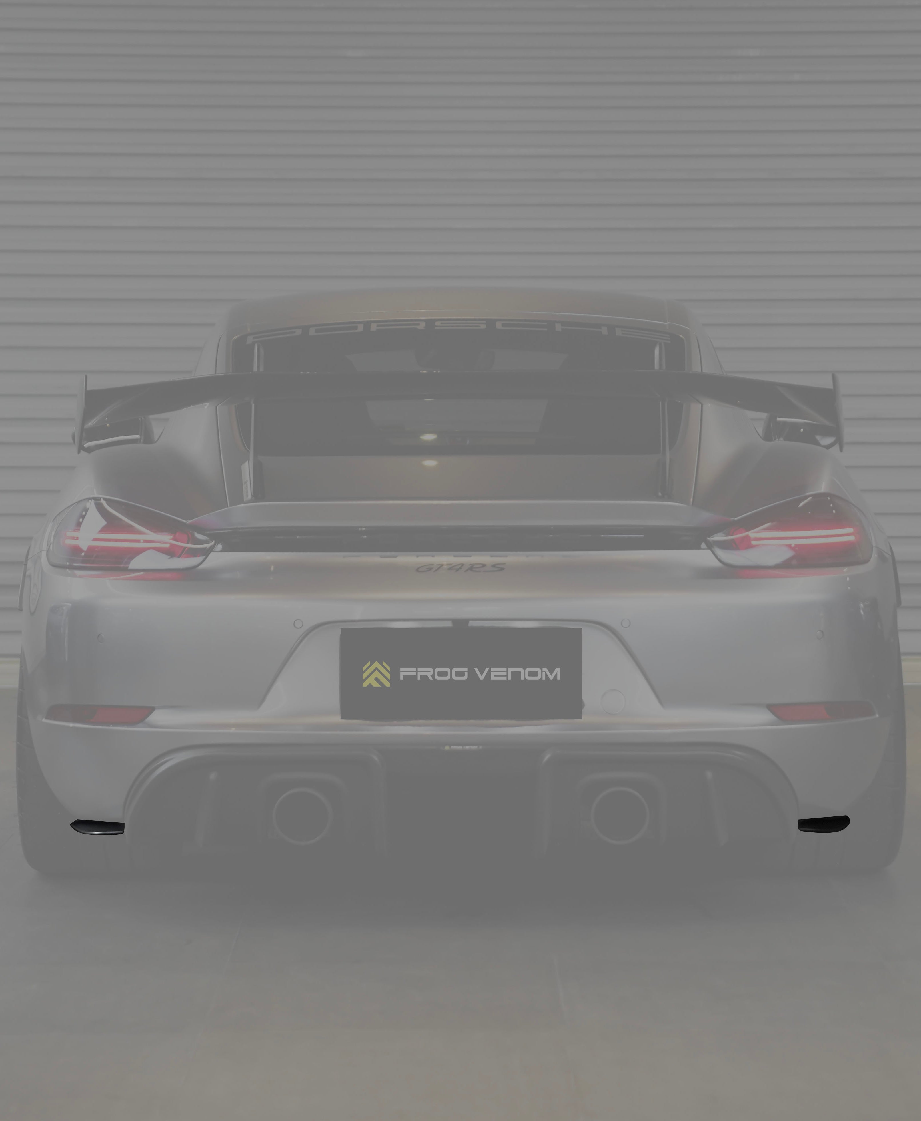 Porsche 718 GT4、GT4RS Carbon Fiber Rear Diffuser – frogvenom