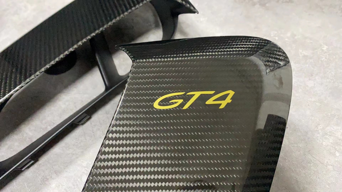 Porsche GT4RS Style Carbon Fiber Side Air Inlet Cover