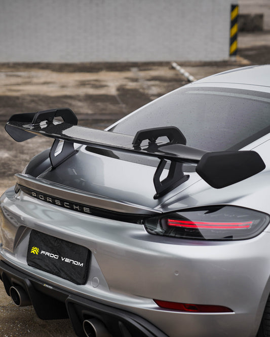 Porsche GT4RS Style Carbon Fiber Rear Spoiler