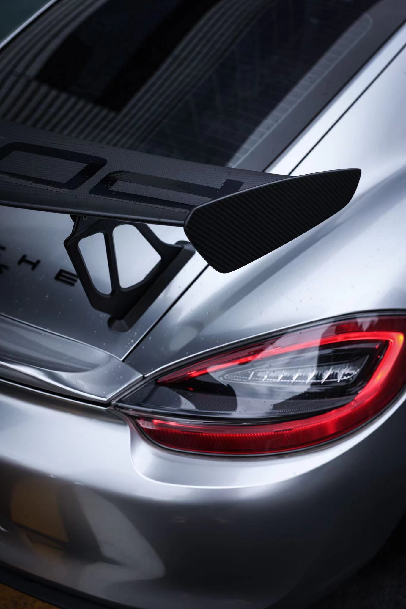 Porsche 981 Cayman GT4 Carbon Fiber Rear Spoiler