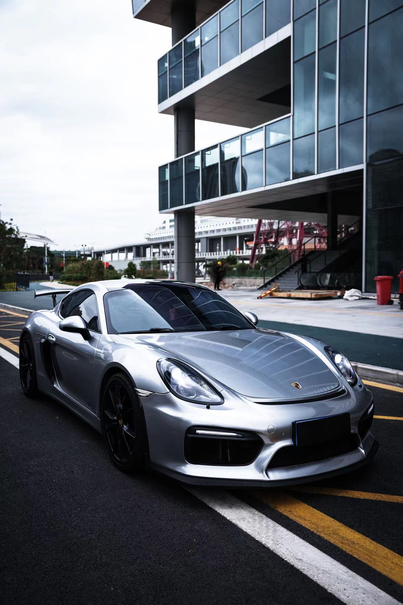 Porsche 981 Cayman GT4 Carbon Fiber Rear Spoiler